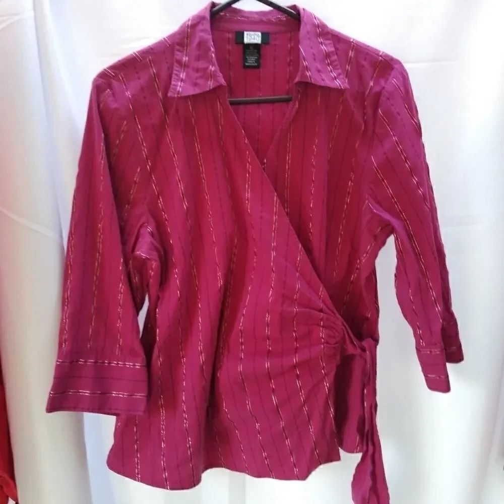 Studio 1940 wrap shirt